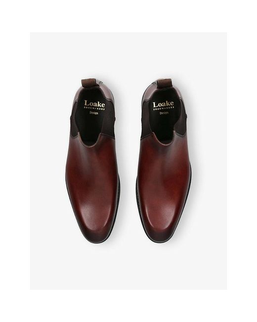 Loake Brown Mcbride Leather Chelsea Boots for men