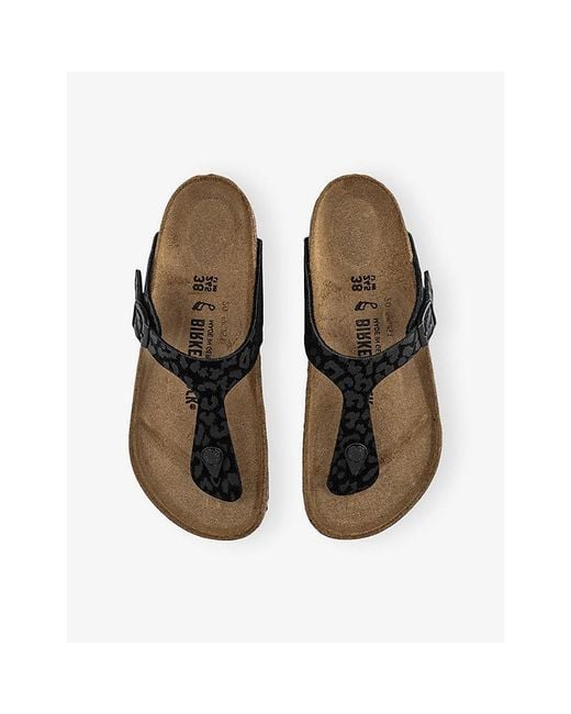 Birkenstock Brown Toe-Post Suede Sandals