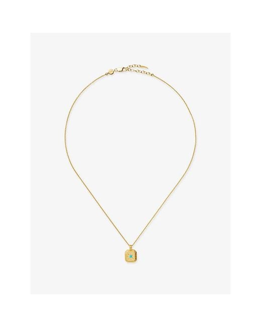Missoma Metallic December Birthstone 18Ct Vermeil Plated Sterling Pendant Necklace