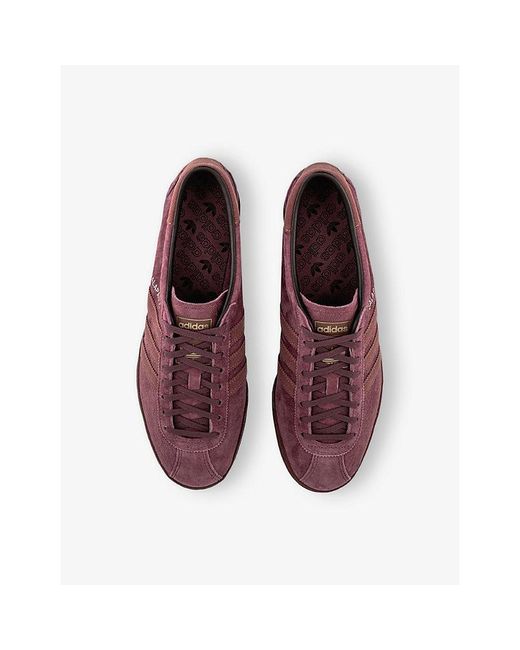 Adidas Red Galapagos Suede Trainers for men