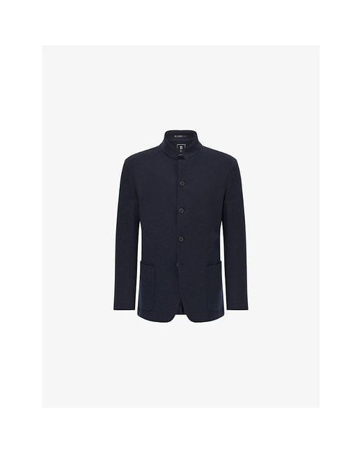 Boggi Blue B Tech Technical Wool Jacket for men
