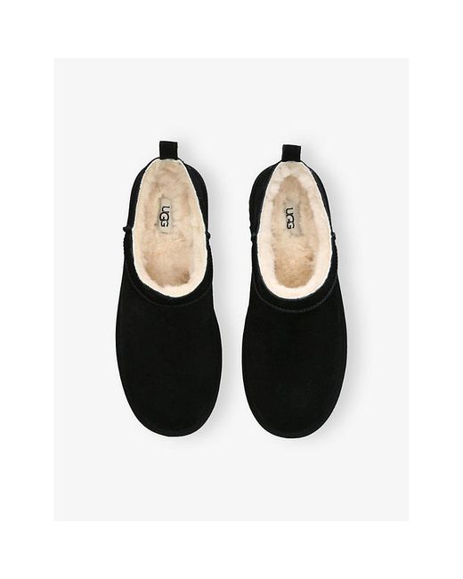 Ugg Black Classic Micro Suede Boots for men