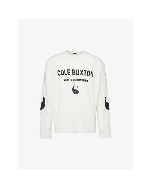 Cole Buxton White Yin-yang Graphic-print Cotton-jersey T-shirt X for men