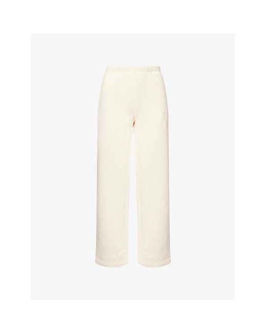 The Couture Club Raised Emblem Wide-Leg Cotton-Jersey Jogging Bottoms ...