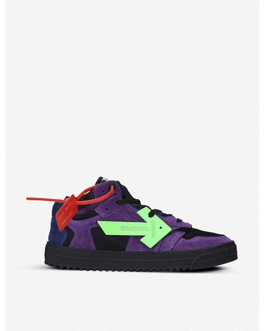 Off-White c/o Virgil Abloh Purple Off-court Low-top Leather Trainers for men