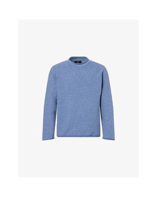 FINISTERRE Blue Barents Crewneck Wool-Blend Jumper for men