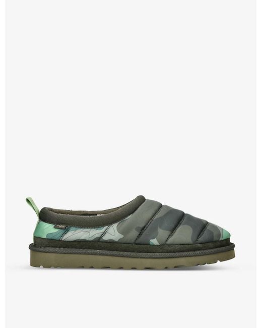 UGG Tasman Shearlinglined Shell Slippers in Green for Men Lyst UK