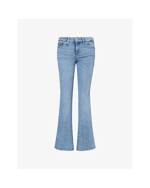 GOOD AMERICAN Blue Good Low-Rise Bootcut Stretch-Denim Blend Jeans