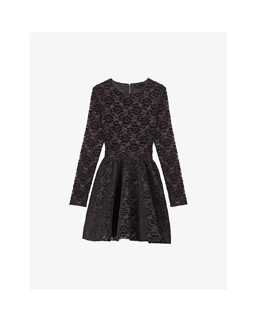 Maje Long Sleeve Skater Dress Customers First Maje Clothing Online Parisian  Fashion Long Sleeve