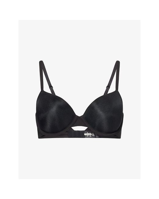 Calvin Klein Black Perfectly Fit Ultralight Demi Stretch-Woven T-Shirt Bra