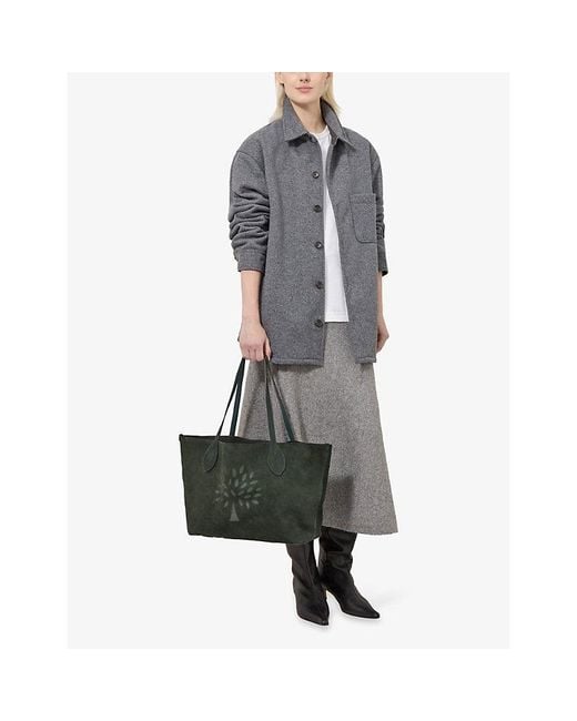 Mulberry Black Small Tree Suede Tote Bag