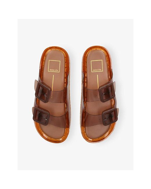 Dolce Vita Brown Julio Rubber Sandals