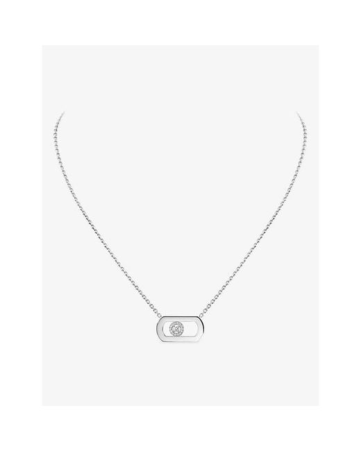 Messika Metallic So Move 18Ct And 0.65Ct Diamond Pendant Necklace