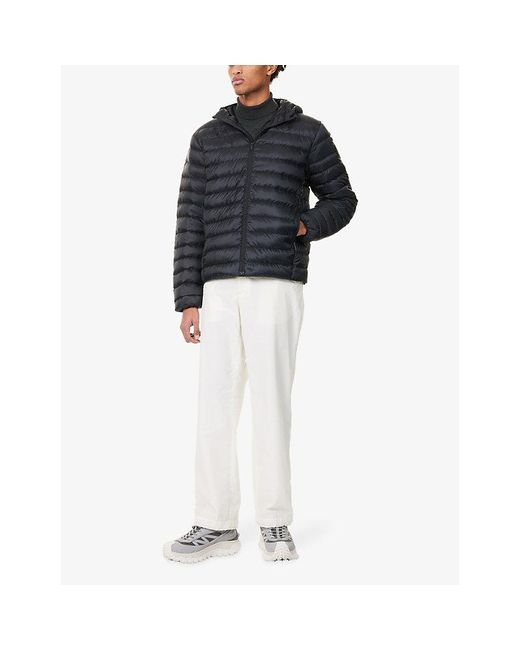 Canada Goose Blue Stratus Hooded Shell-Down Jacket for men