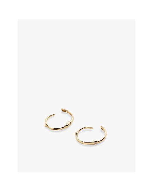 Monica Vinader Metallic Mv Siren 14Ct- Mini Huggie Earrings