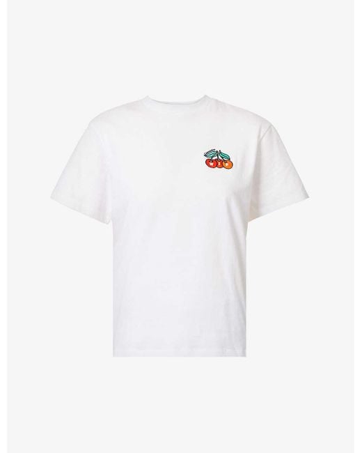 Carhartt WIP White Blush Cherry-print Organic-cotton T-shirt