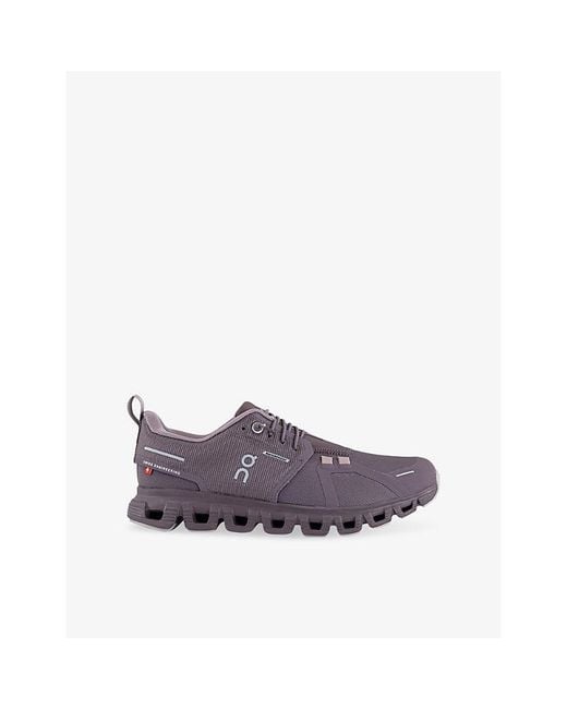 On Shoes Purple Cloud 6 Waterproof Woven Trainers