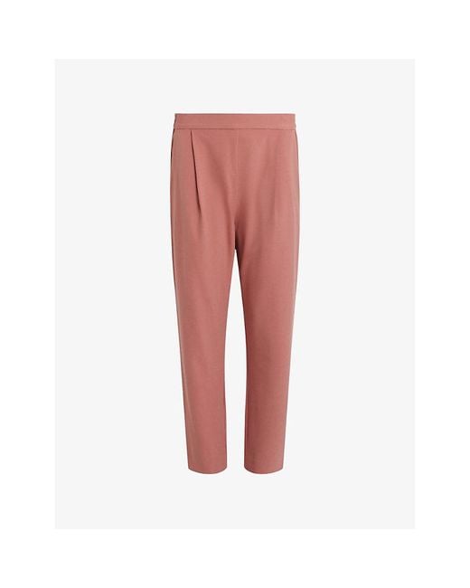 AllSaints Aleida Tapered Mid-rise Stretch-woven Trousers