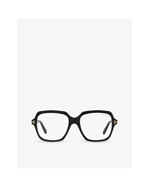 Tom Ford Black Ft5908-b Irregular-frame Acetate Glasses for men