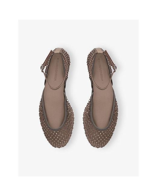 Christopher Esber White Minette Mesh Ballet Flats