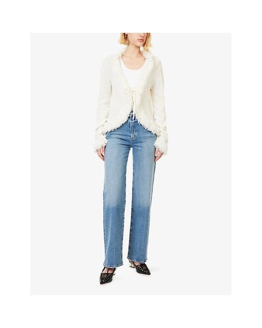 Agolde Blue Harper Straight-Leg Denim Jeans
