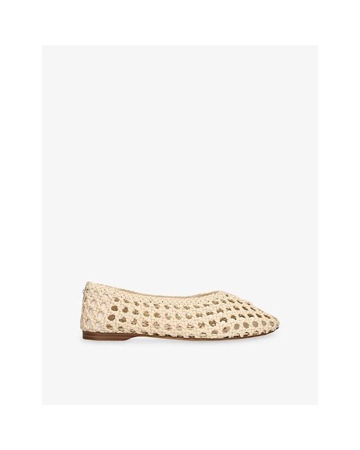 Sam Edelman Natural Shira Leather Ballet Flats