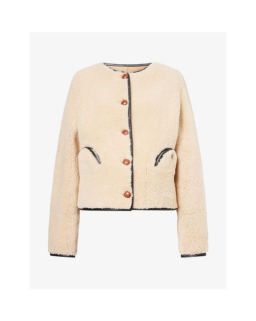 Blazé Milano Natural Gliss Bolero Shearling Jacket