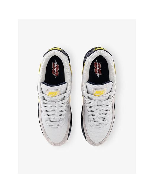 Nike Blue Air Max 90 Woven Low-Top Trainers for men