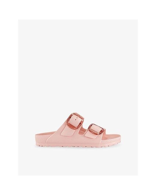 Birkenstock Pink Arizona Big Buckle Rubber Sandals