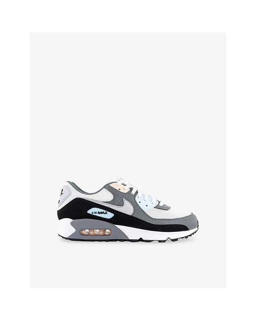 Nike White Air Max 90 Woven Low-Top Trainers for men