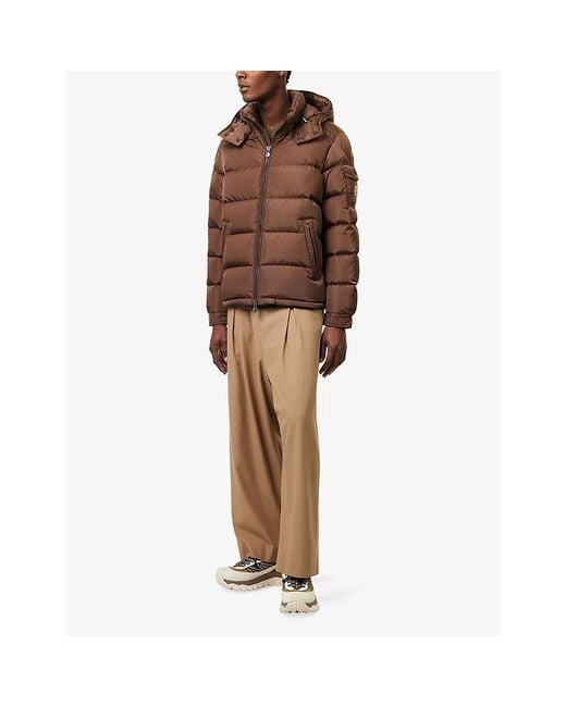 Moncler Brown Maya Matte Shell-Down Jacket for men
