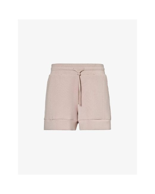 Varley Pink Atrium Drawstring-waist Stretch-woven Shorts