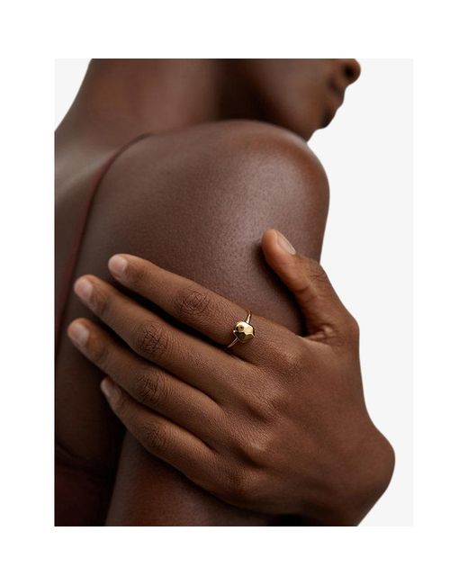 Monica Vinader Metallic Odyssey 18Ct Vermeil Stacking Ring