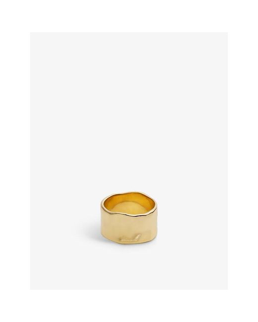 Monica Vinader Metallic Mv Siren Muse Bold 18Ct Vermeil Ring