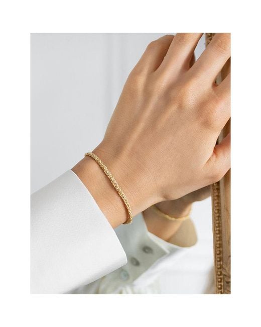 La Maison Du Couturier Metallic Assya Panama 18Ct-Plated Sterling- And Silk Friendship Bracelet