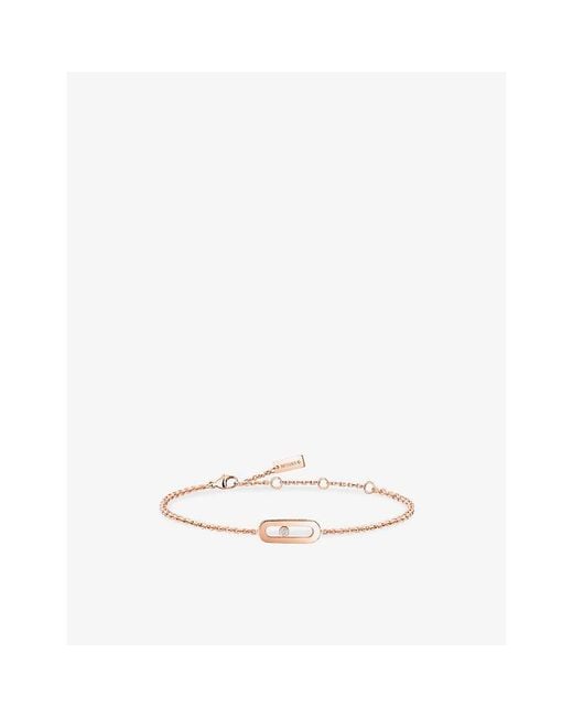 Messika White Move Uno 18Ct And 0.02Ct Diamond Bracelet