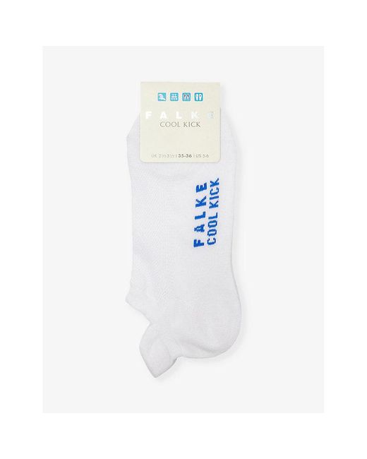 Falke White Cool Kick Recycled Polyester-Blend Socks