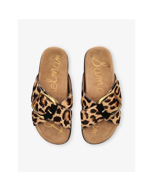 Sam Edelman Brown Darla Leather Sandals