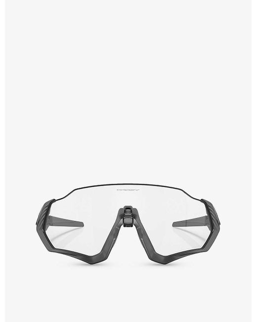 Oakley Black Oo9401 Flight Jackettm Rectangle-frame Acetate Sunglasses