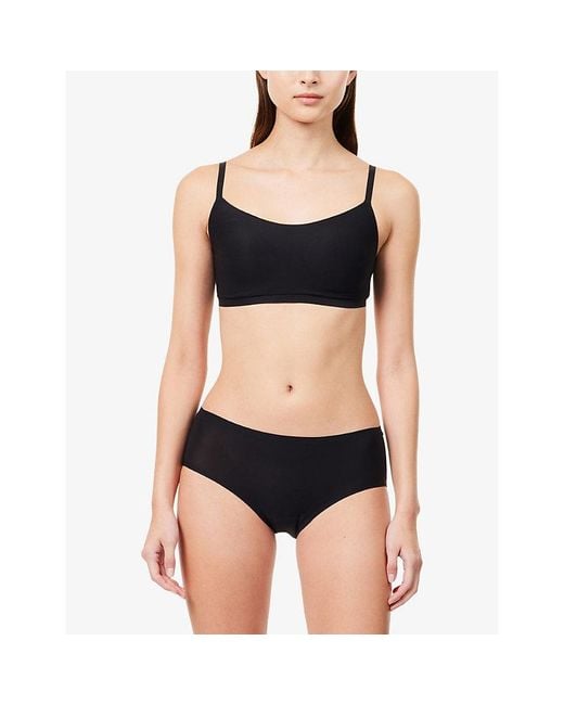 Chantelle Womens 011 Black Soft Stretch Stretch-jersey Bra M/l