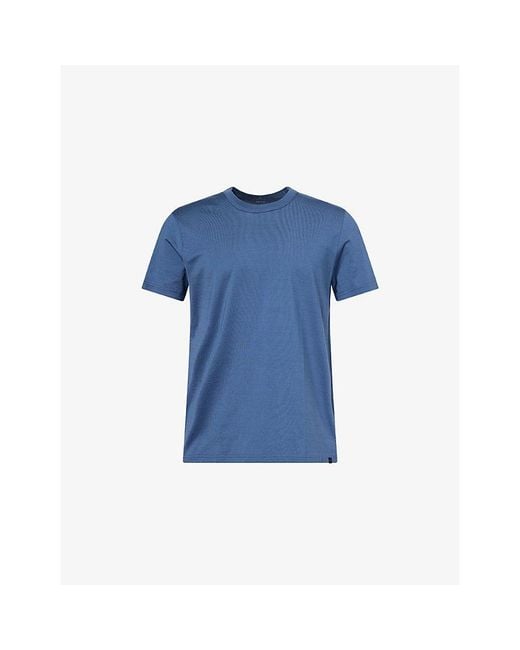 Derek Rose Blue Barny Short-Sleeve Cotton T-Shirt for men