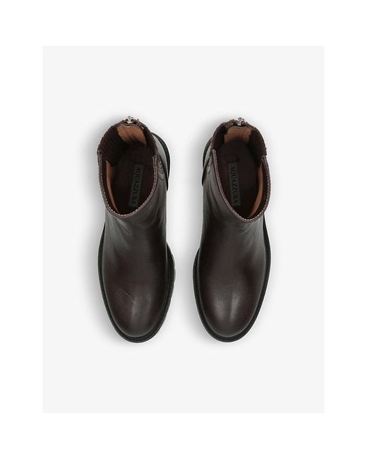 Aquazzura Saint Honore Platform-sole Leather in Black | Lyst