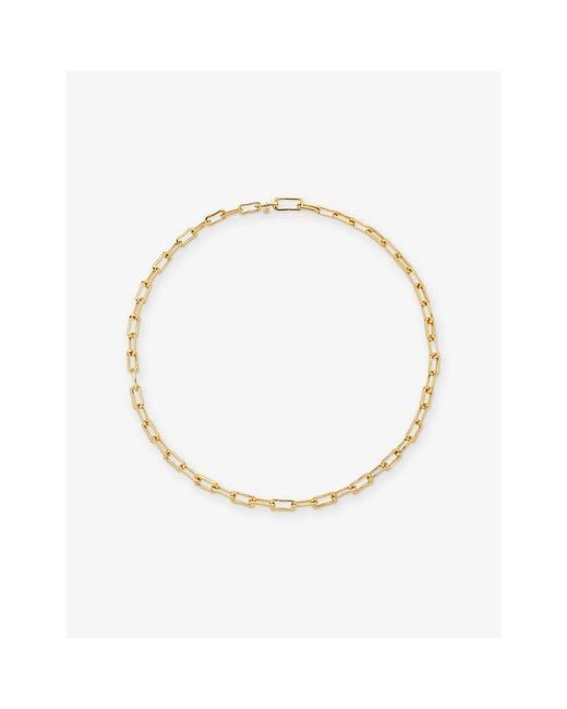 Monica Vinader Metallic Alta Mini 18Ct Vermeil Chain Necklace