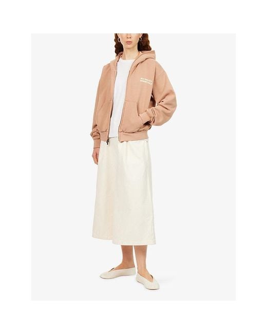 Fear Of God Natural 90S Full-Zip Cotton-Jersey Hoody