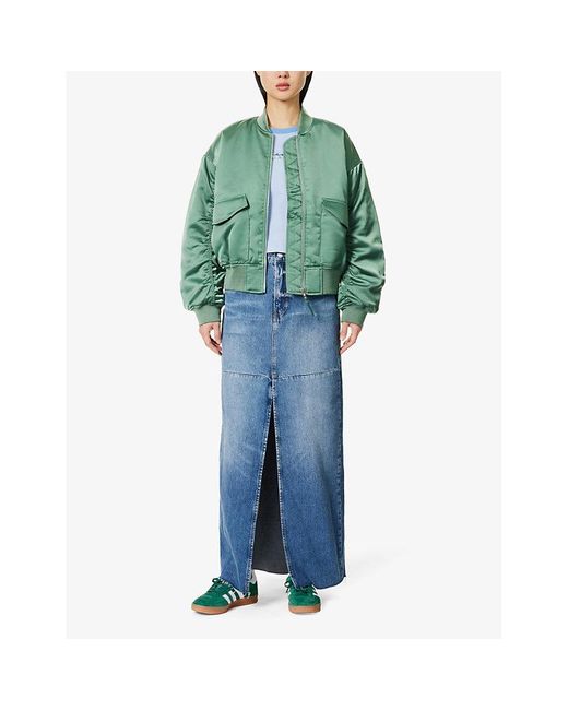Levi's Green Andy Techy Ribbed-trim Shell Jacket