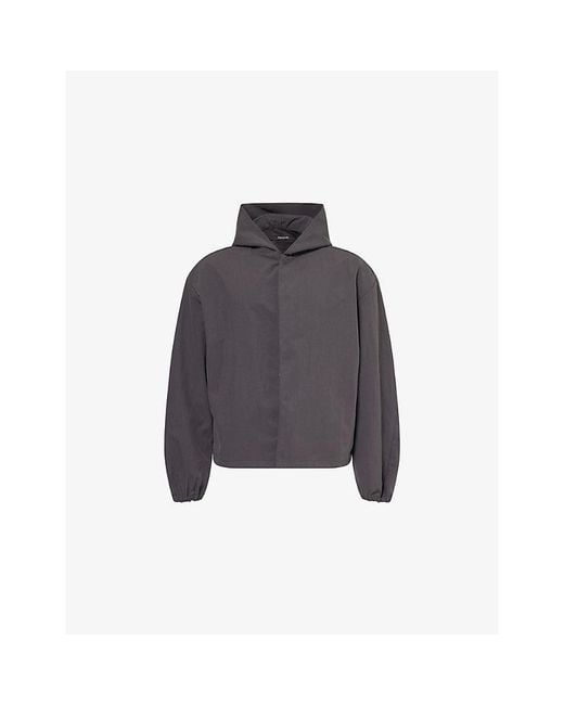 Seventh Blue Orb Hooded Nylon Shell Jacket for men