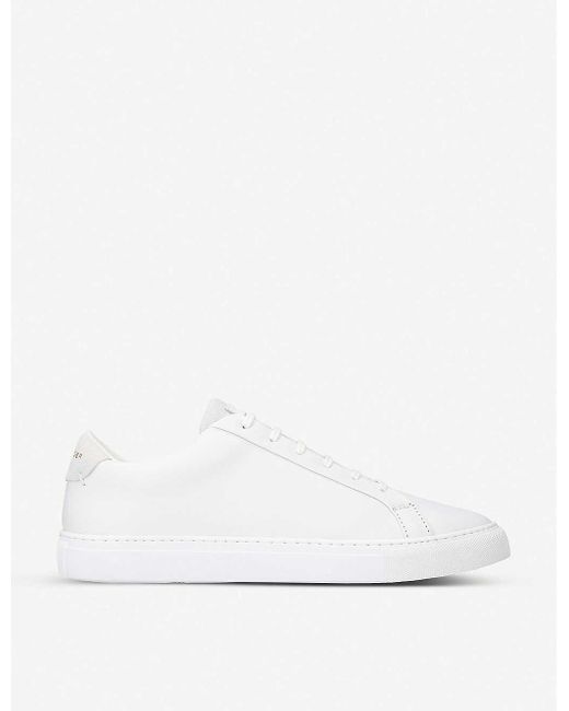 Kurt Geiger Donnie Leather Trainers in White for Men | Lyst