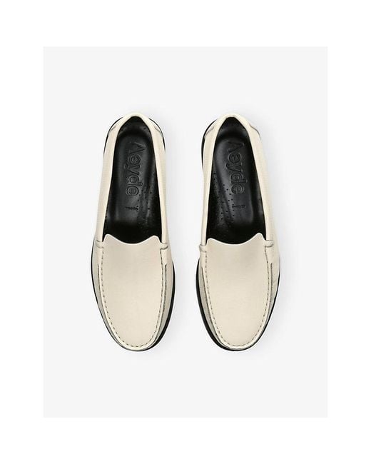 Aeyde White Arthur 15 Leather Loafers