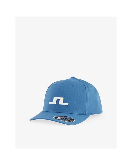 J.Lindeberg Blue Heath Logo-Embroidered Cotton Cap for men