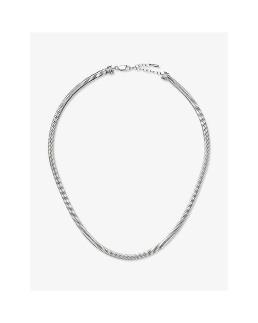 Missoma Metallic Classic Snake Platinum Pvd Plated Stainless-Steel Chain Necklace